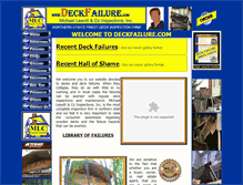 Tablet Screenshot of deckfailure.com